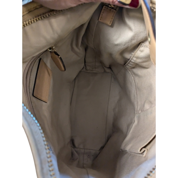 COACH BUCKET Large Legacy Light Tan LEATHER DUFFLE SHOULDER BAG - Picture 16 of 16